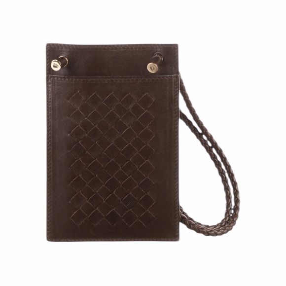 Bottega Veneta Handbags - Bottega Veneta Woven neck pouch, lanyard, mini bag